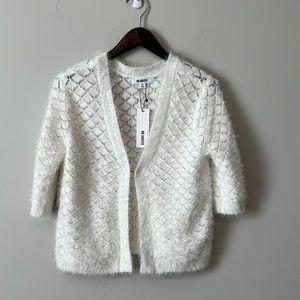 NWT BB Dakota White CoverUp Sweater